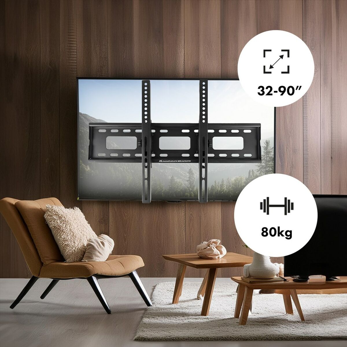 TV-teline MacLean MC-421 32" 90" 80 kg